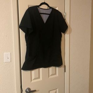 Greys Anatomy black XL scrub top